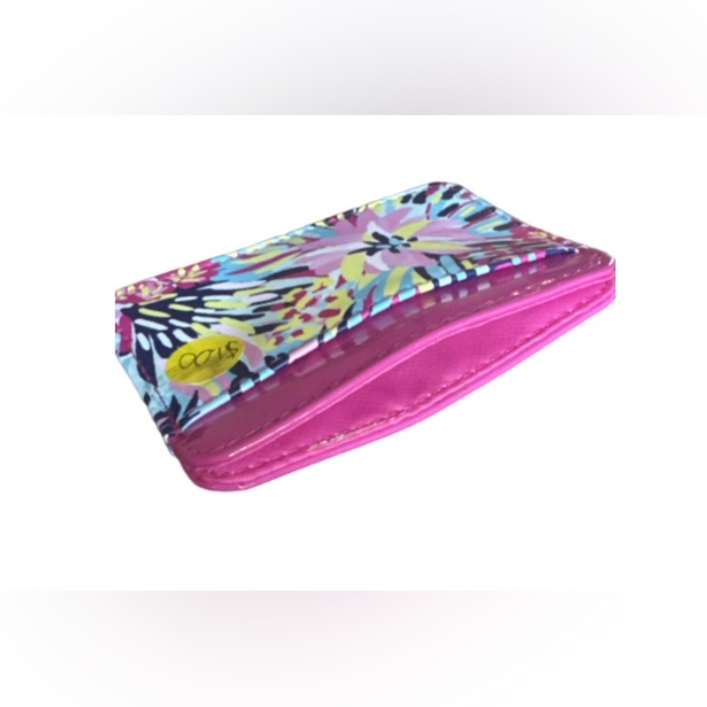 Credit Card Wallet vibrant floral design
